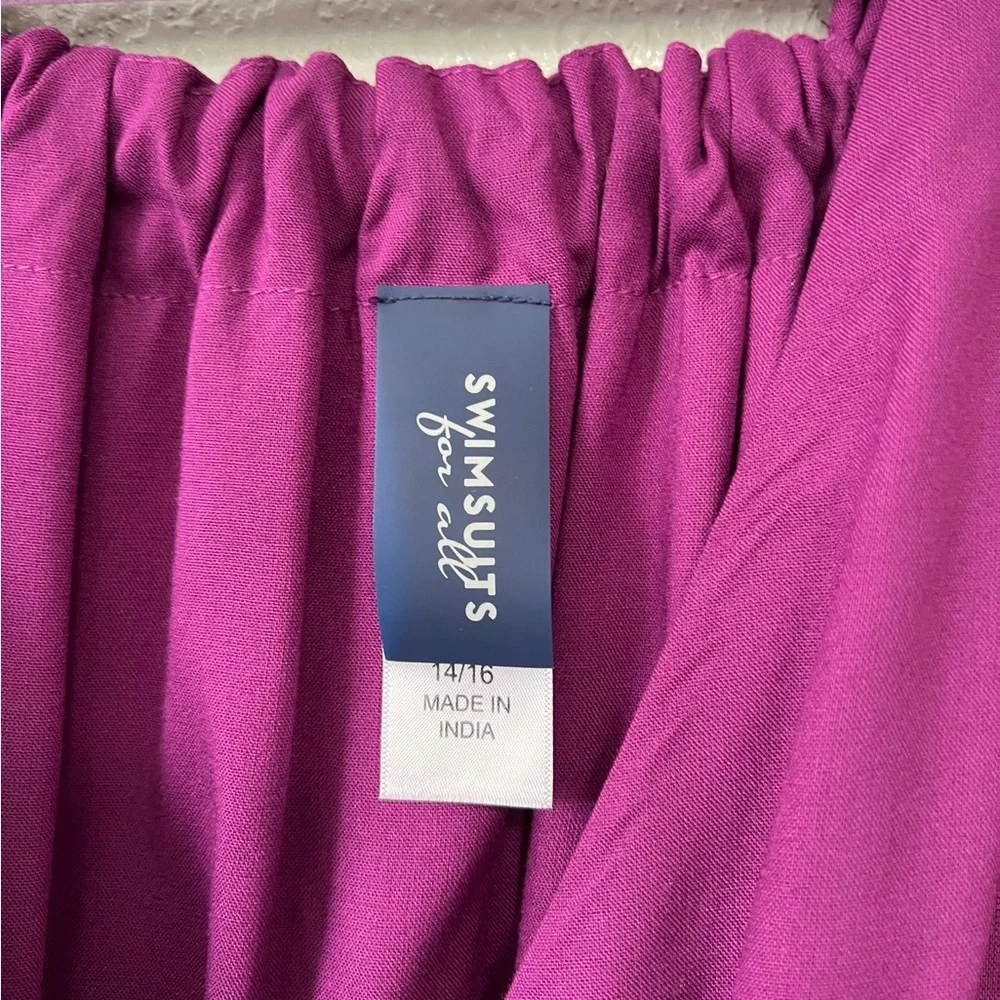 Swimsuits for All Women’s Surplice Coverup Maxi Dress 14/16 - Picture 5 of 10
